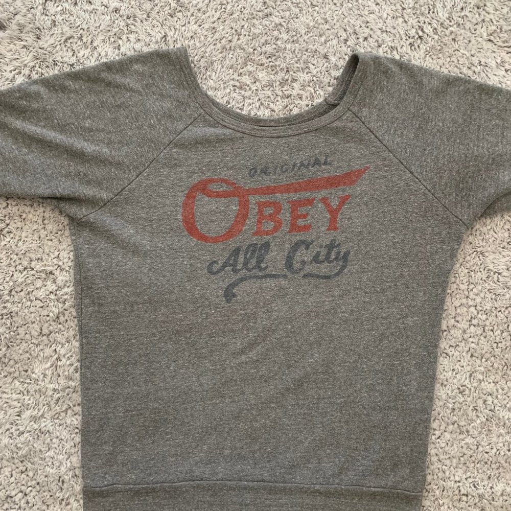 Obey All City Pullover Sweatshirt. Women's Medium. - Picture 2 of 10